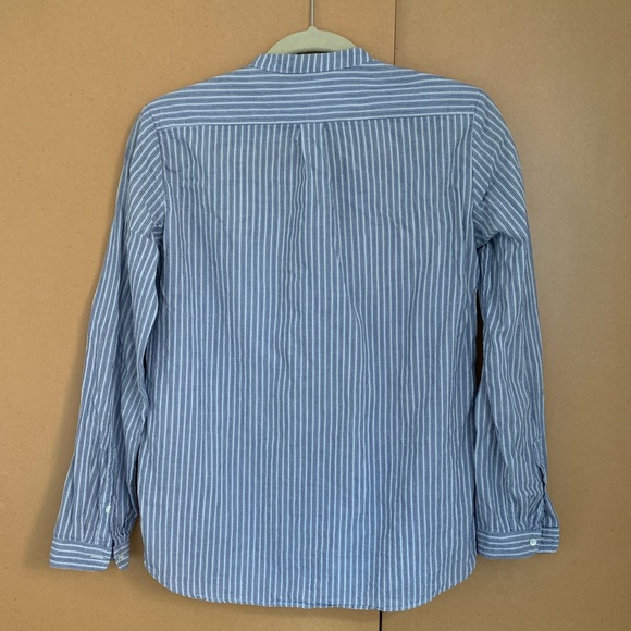 MASSIMO DUTTI Striped Blouse shirt with accents - Picture 6 of 6
